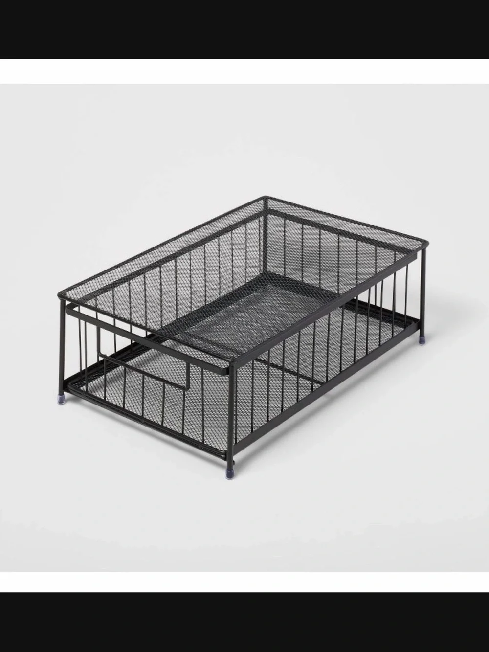 2 Target Black Metal Mesh Storage